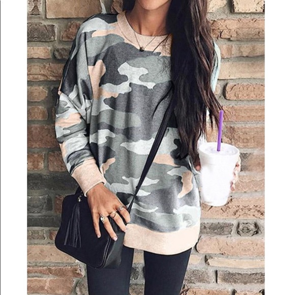 Tops - Desert Camo Long Sleeve Shirt.
